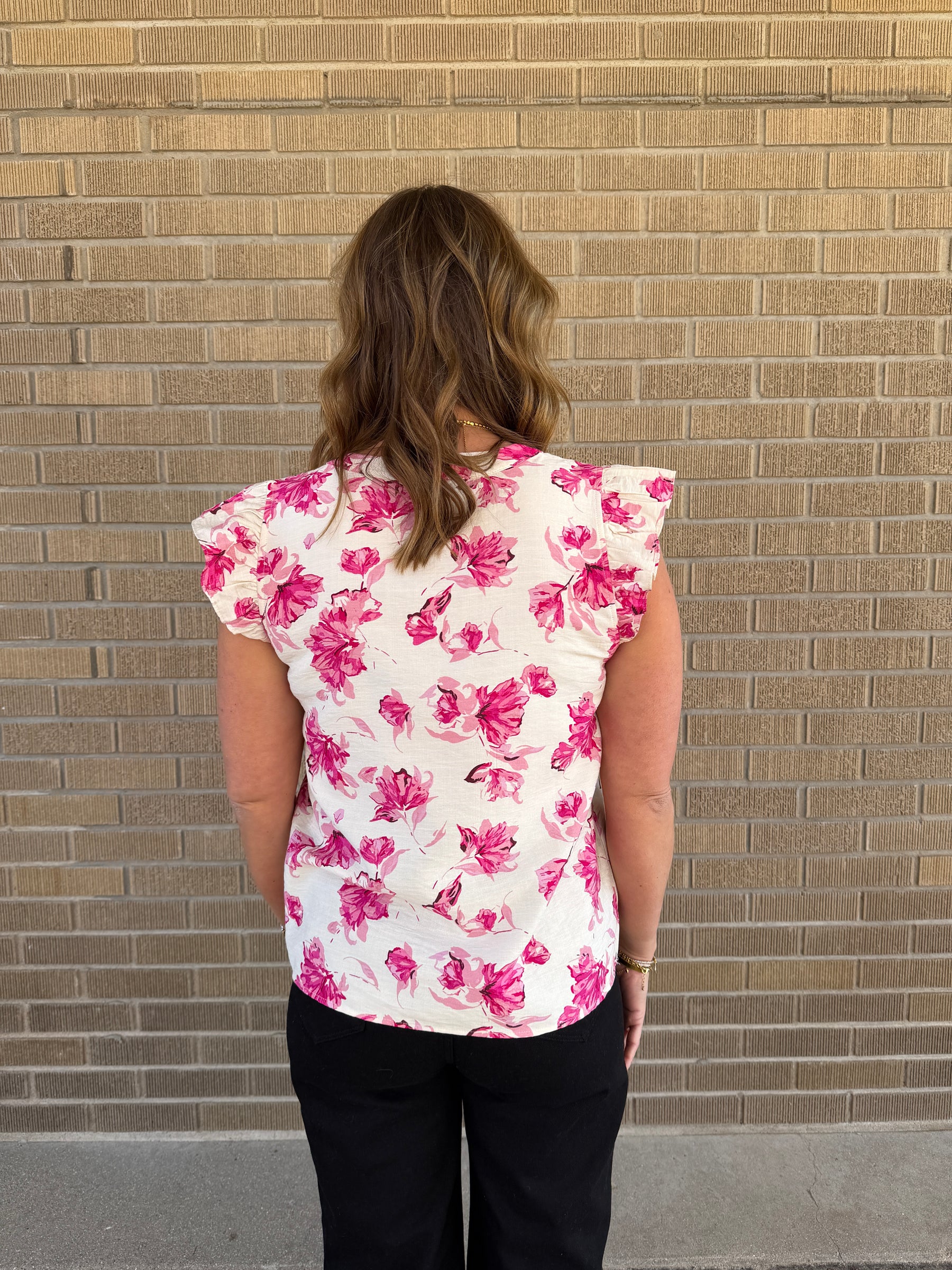 Pretty in Pink Floral Blouse