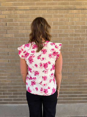 Pretty in Pink Floral Blouse