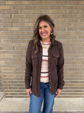 Stacy Top - Autumn Stripe