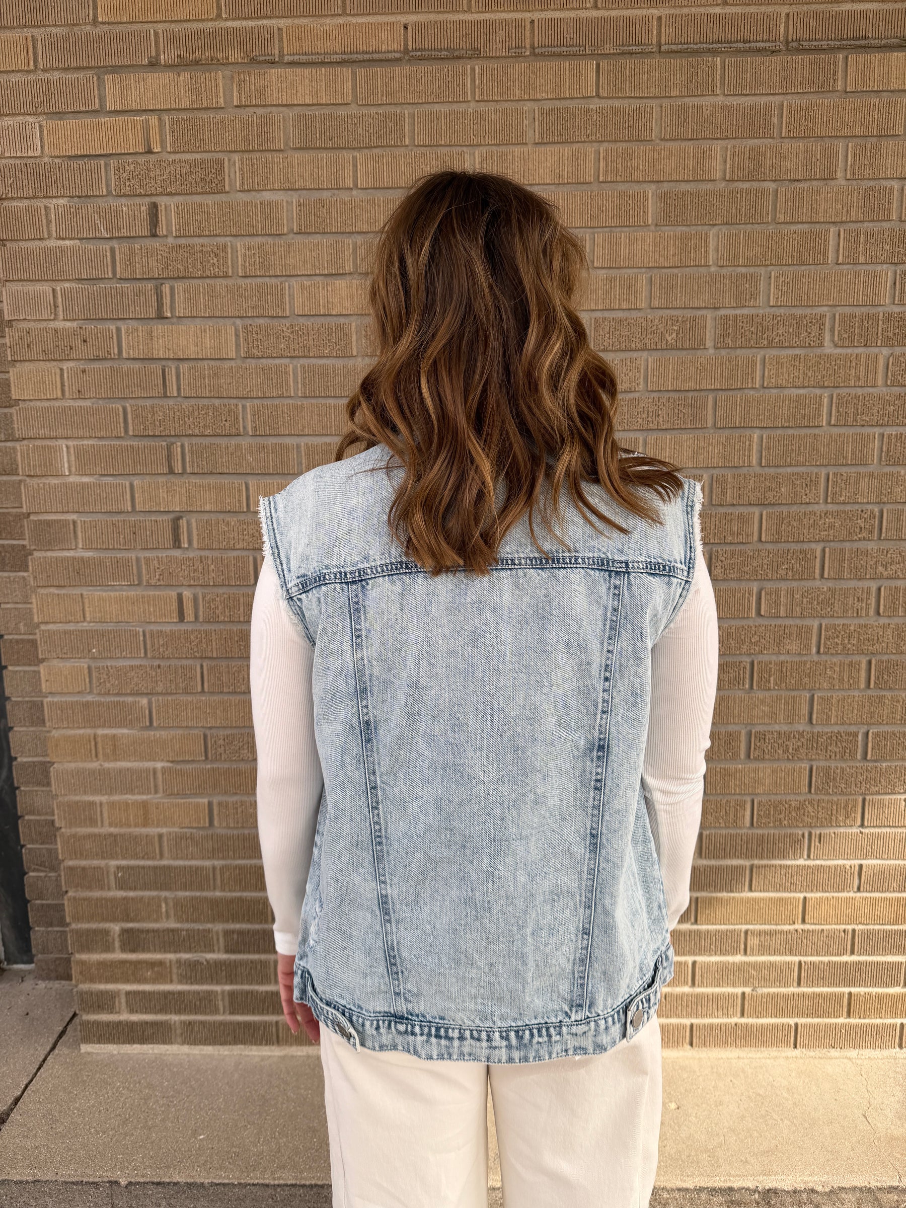 Oversized Denim Vest
