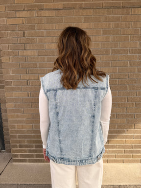 Oversized Denim Vest