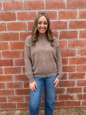 Lightweight Knit Sweater - Chestnut