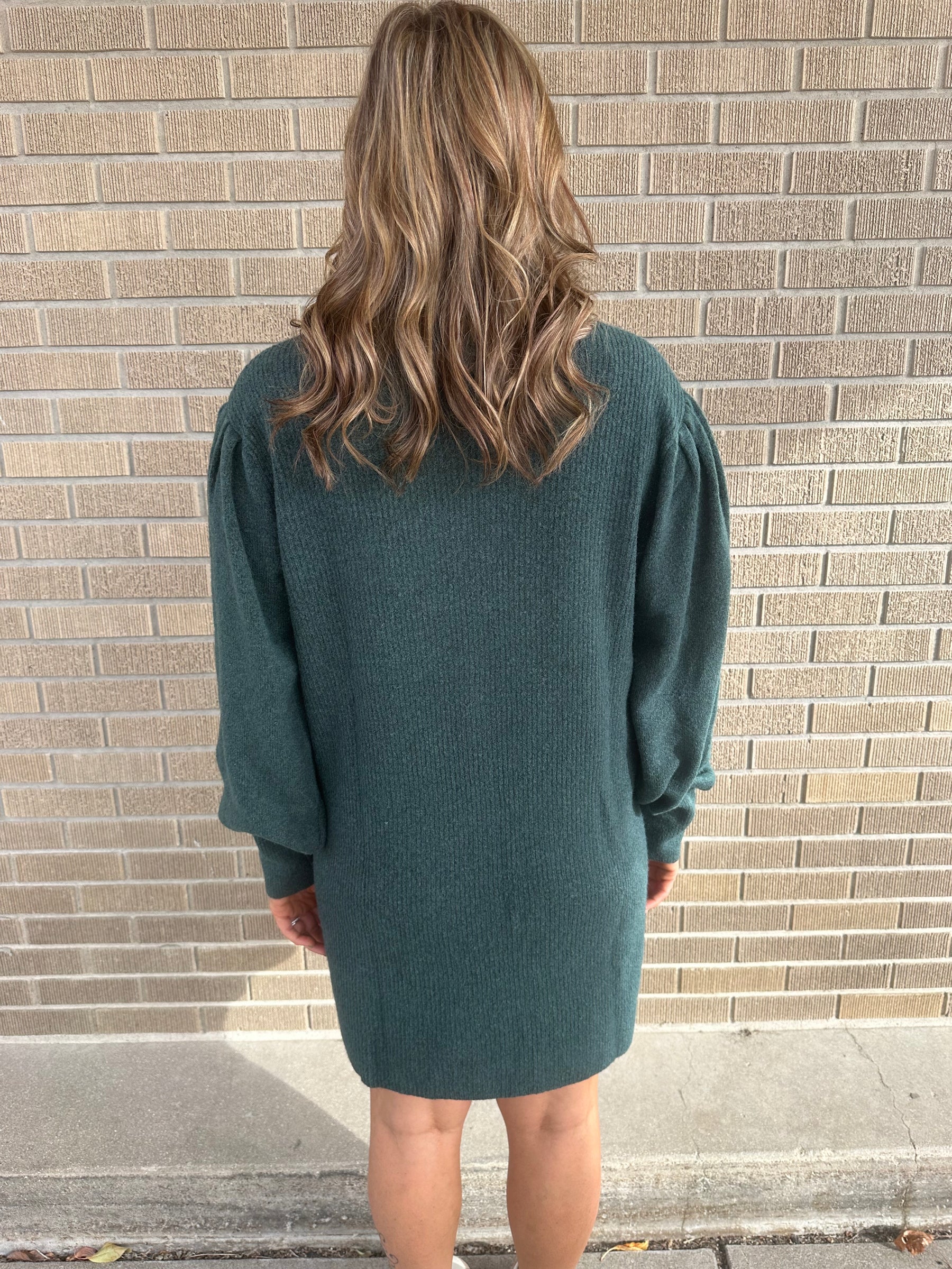 Emerald Sweater Dress