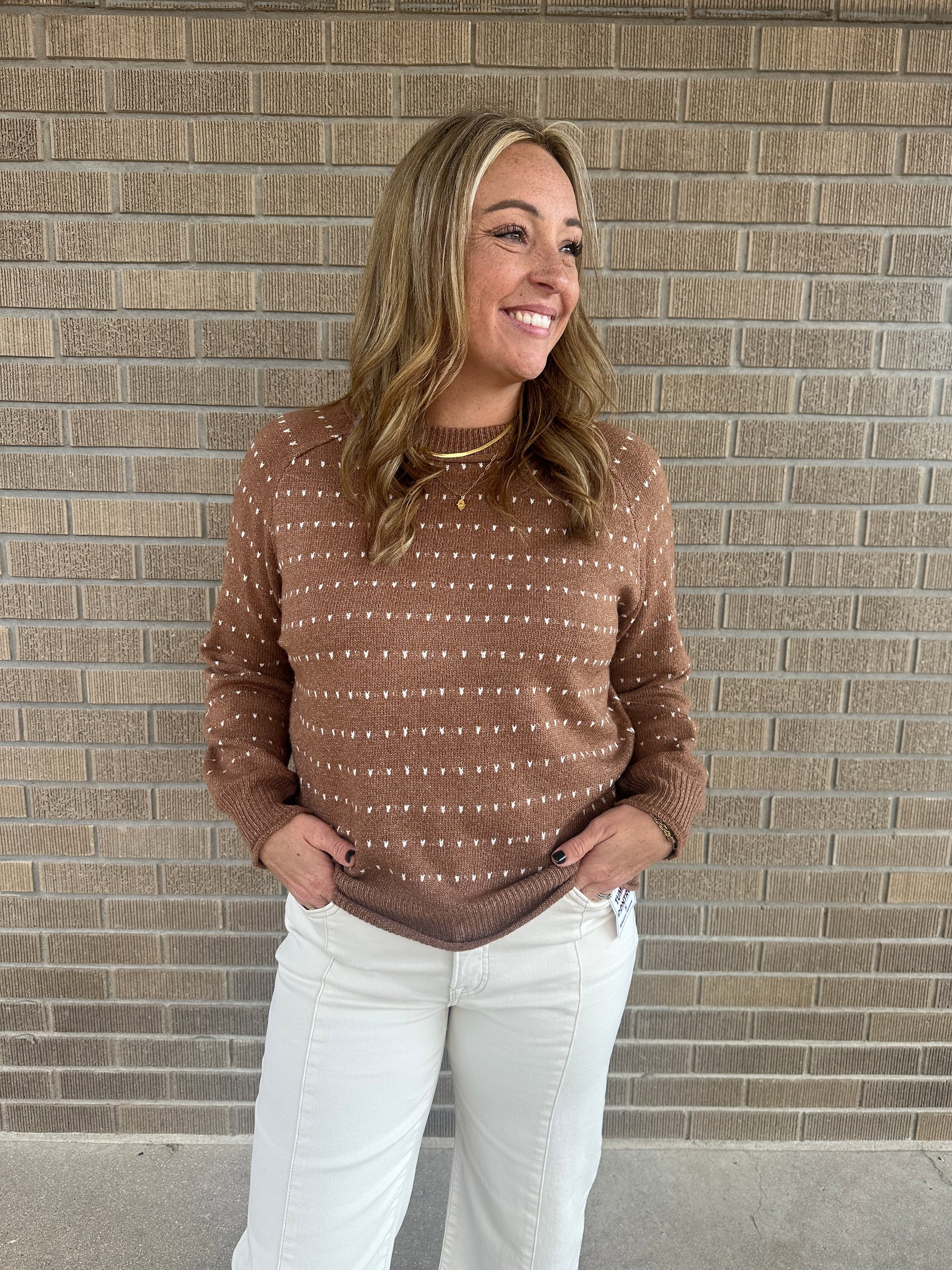 Call Me Maybe Camel Sweater