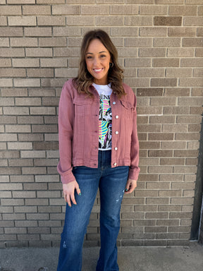 Jackie Jacket - Washed Rose