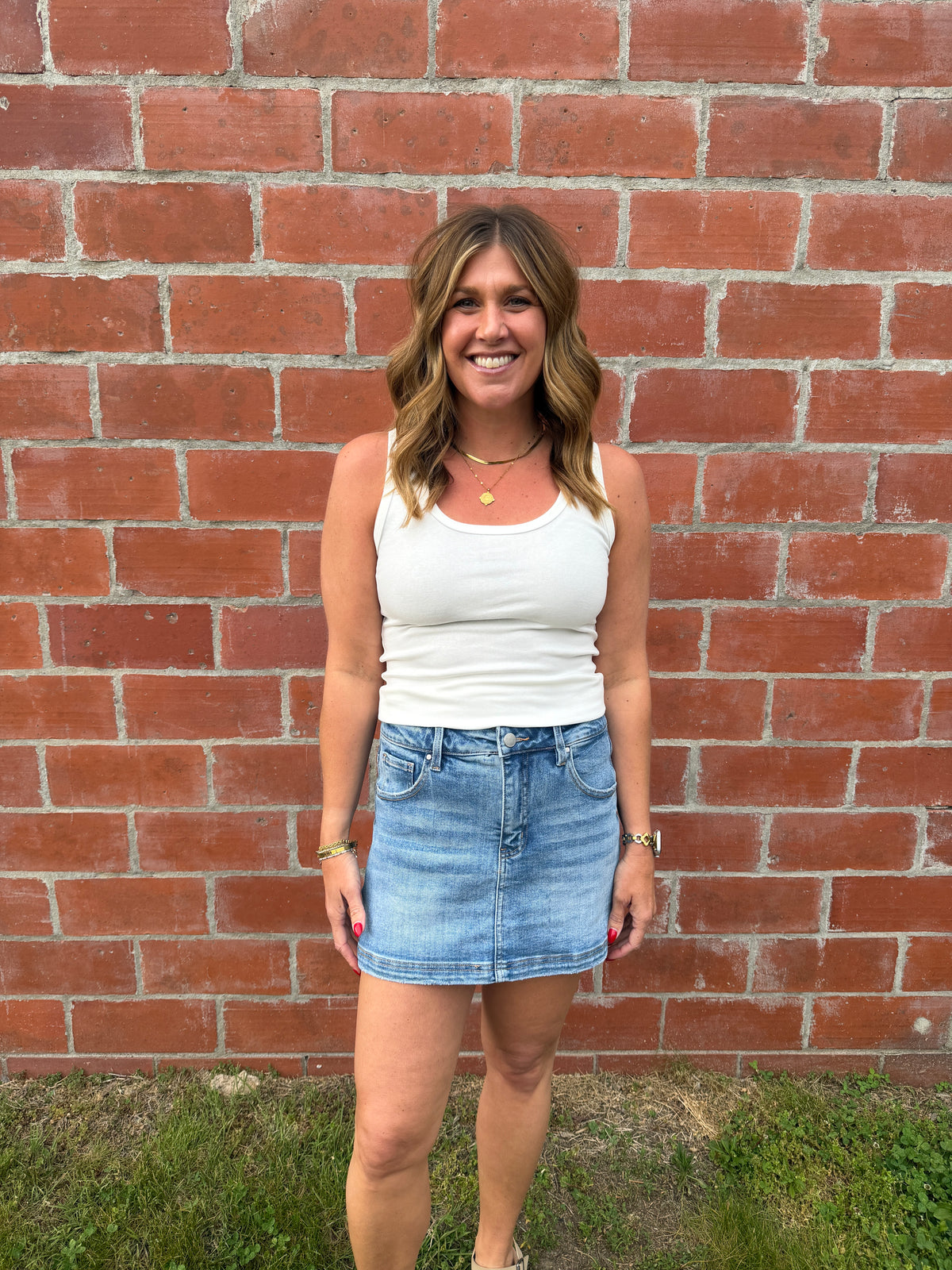 Risen Denim Skort