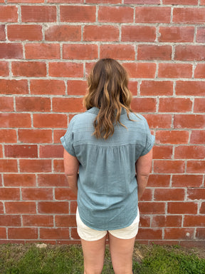 Benny Shirt - Aqua Steel