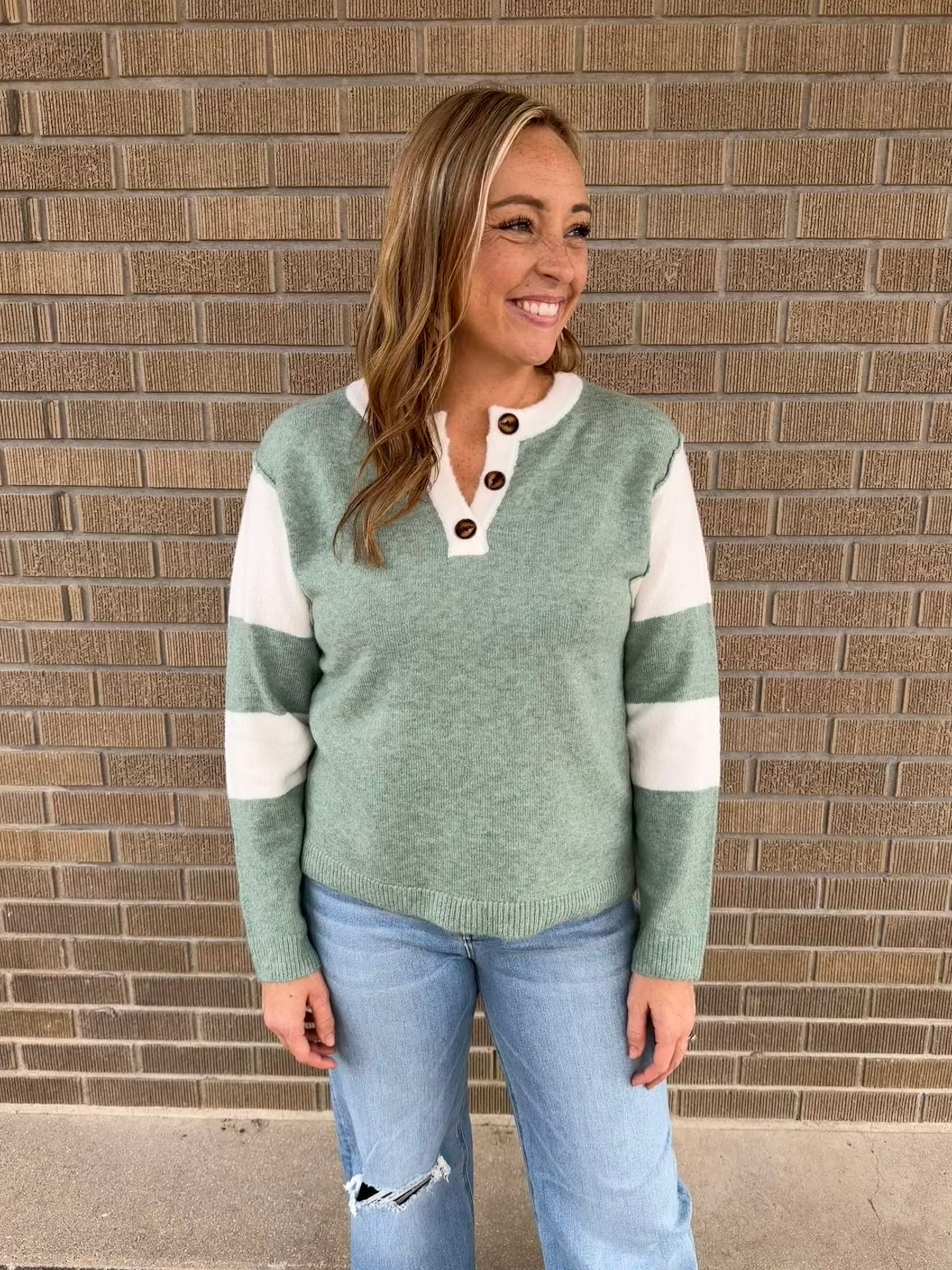 Sage Henley Sweater
