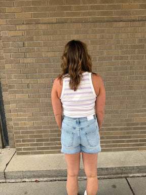 Edlin Tank - Ivory Lavender