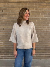 Cable Knit Short Sleeve Sweater