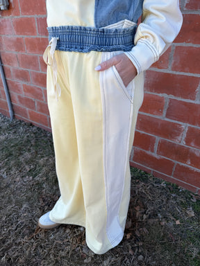 Lemon Cream & Blue Dreams Pants
