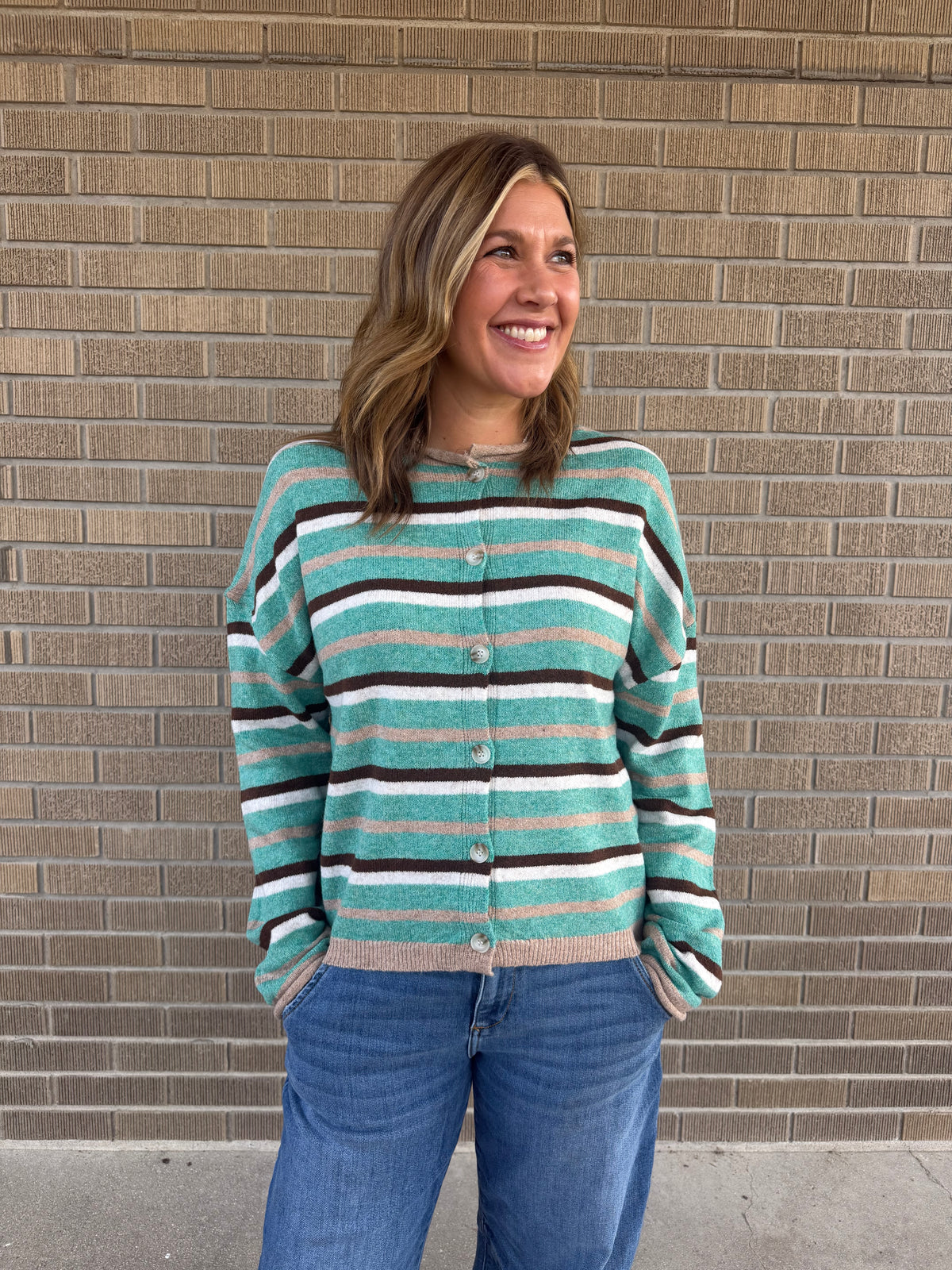 Autumn Stroll Stripe Cardi