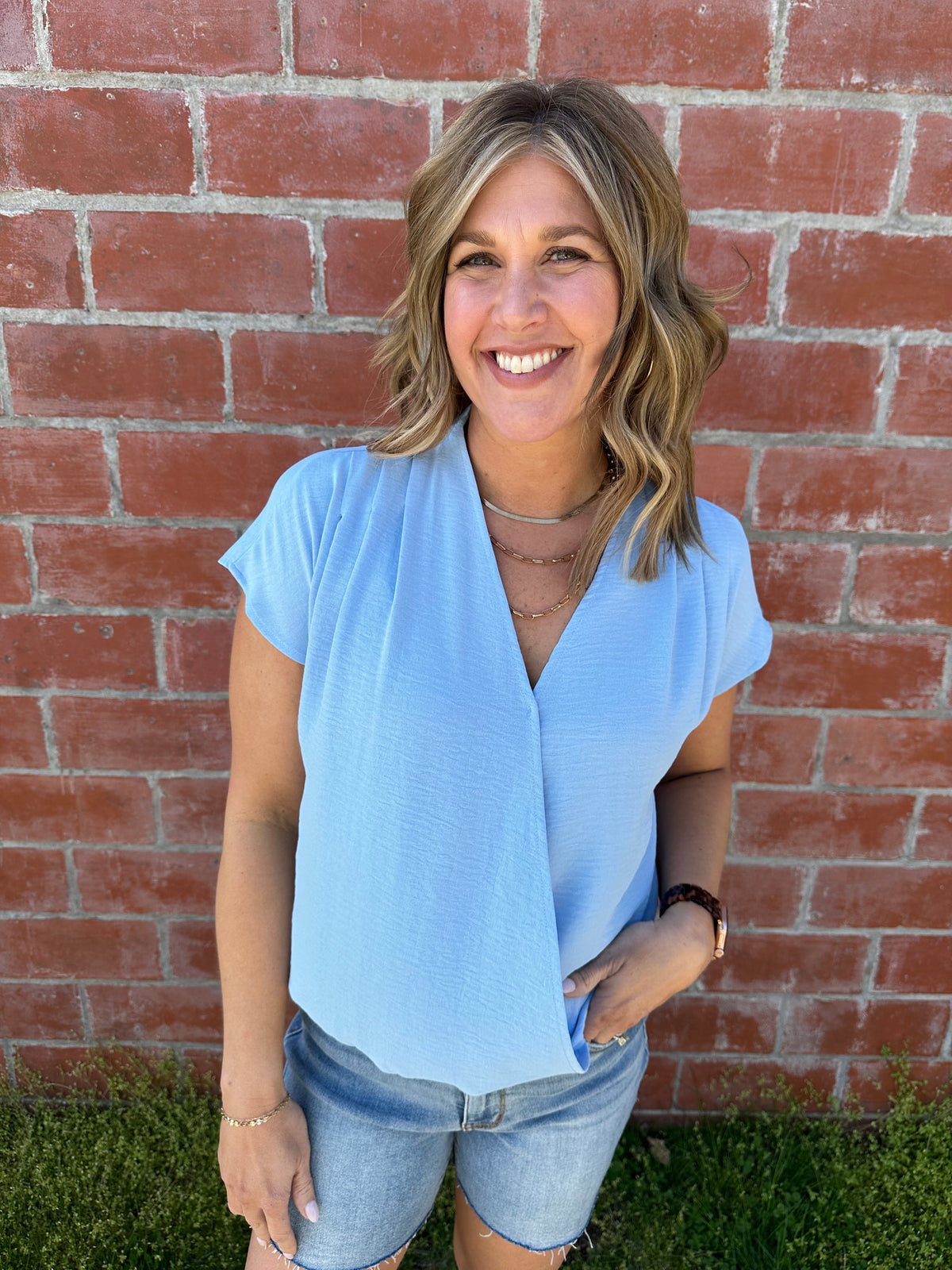 Effortless Chambray Top