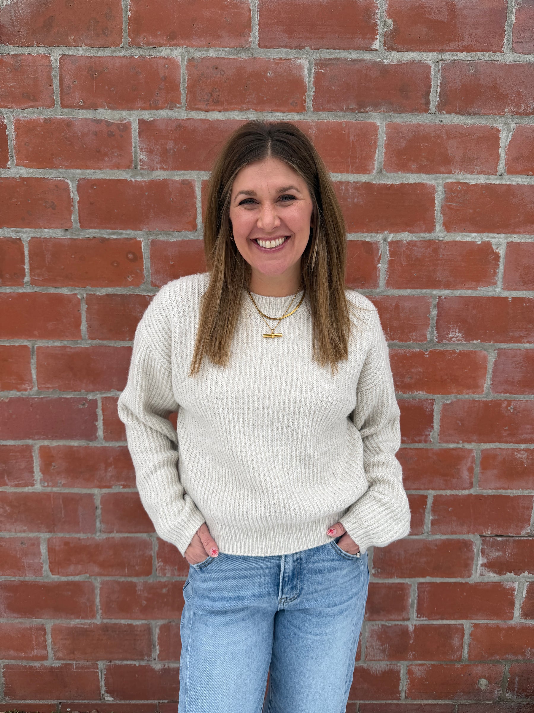 Perfect Crewneck Sweater - Cream