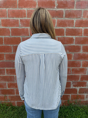 Buttery Soft Button Down - Blue