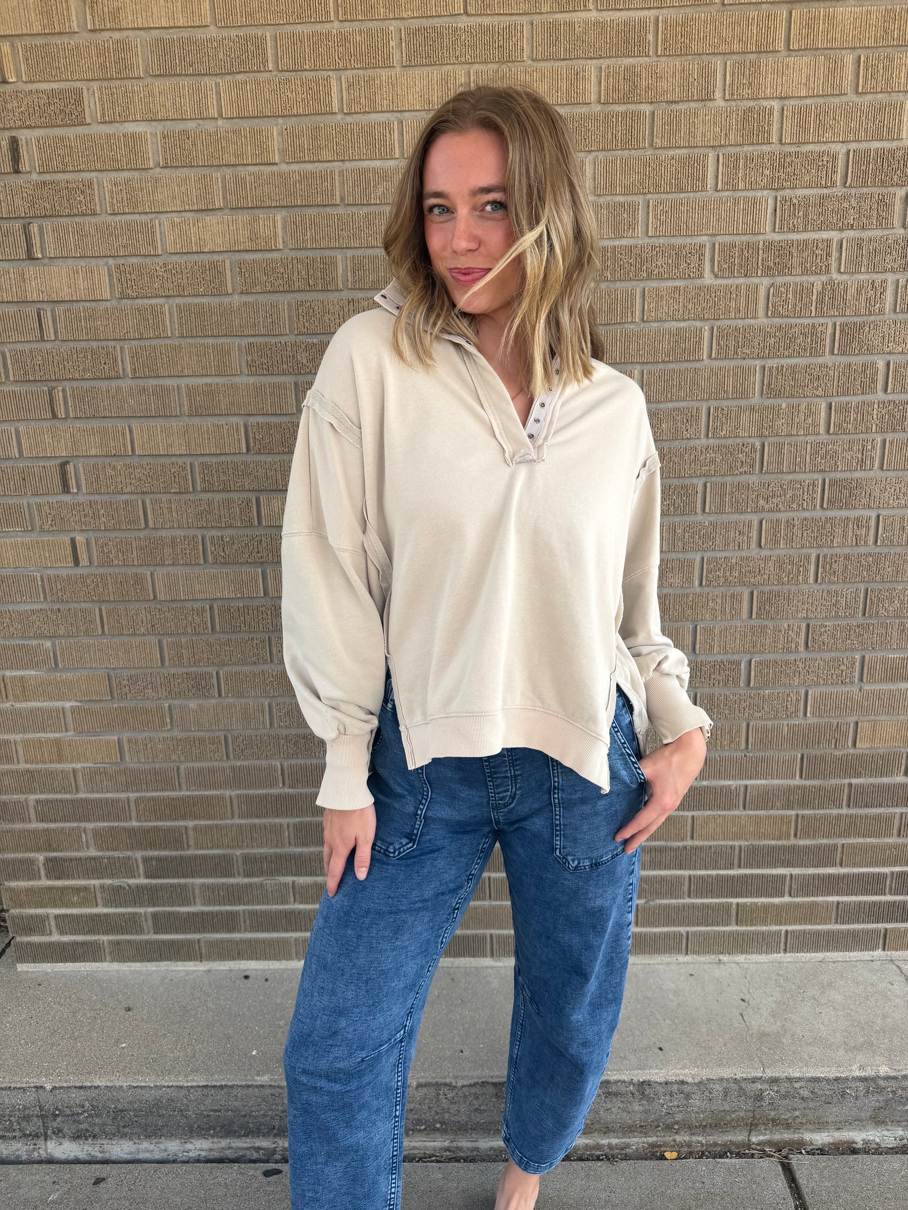FP Inspired Pullover - Bone