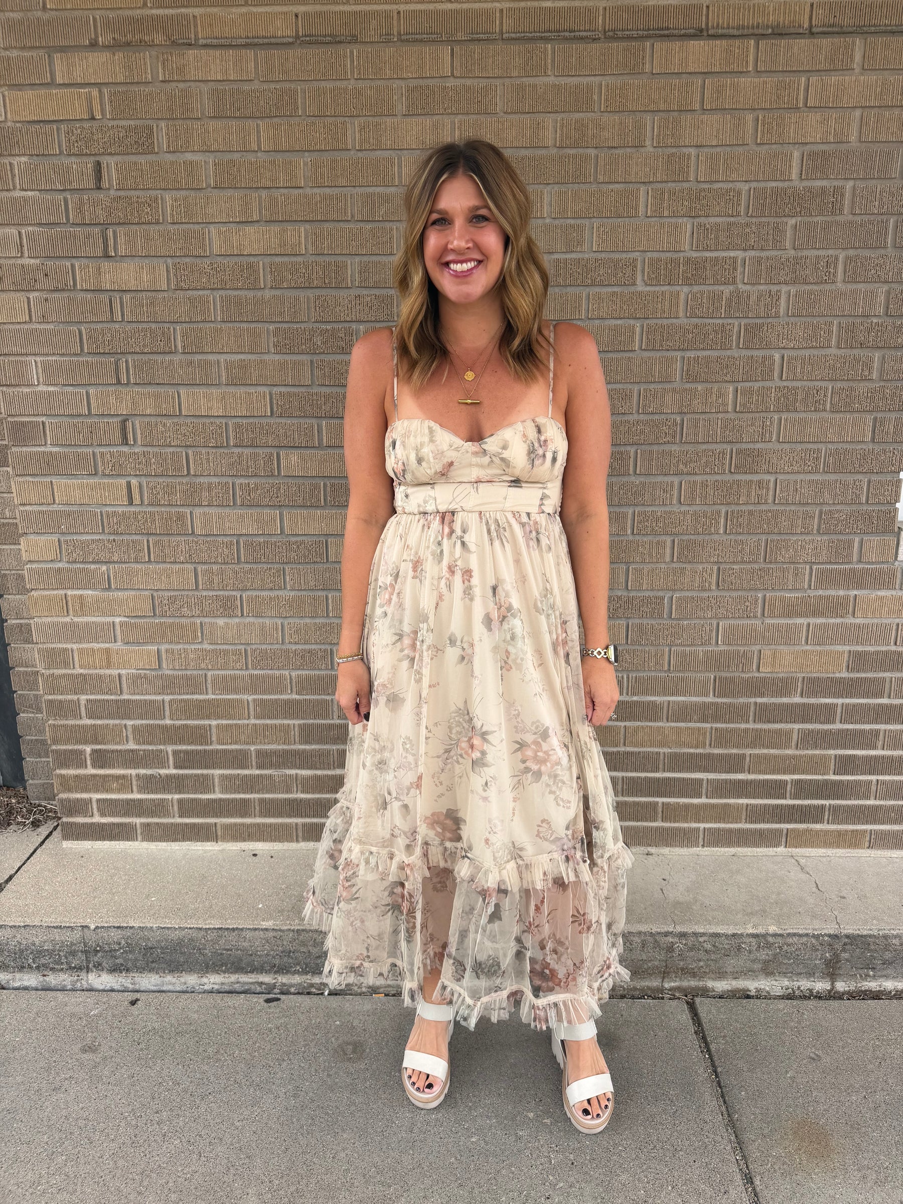 Romantic Fall Floral Dress