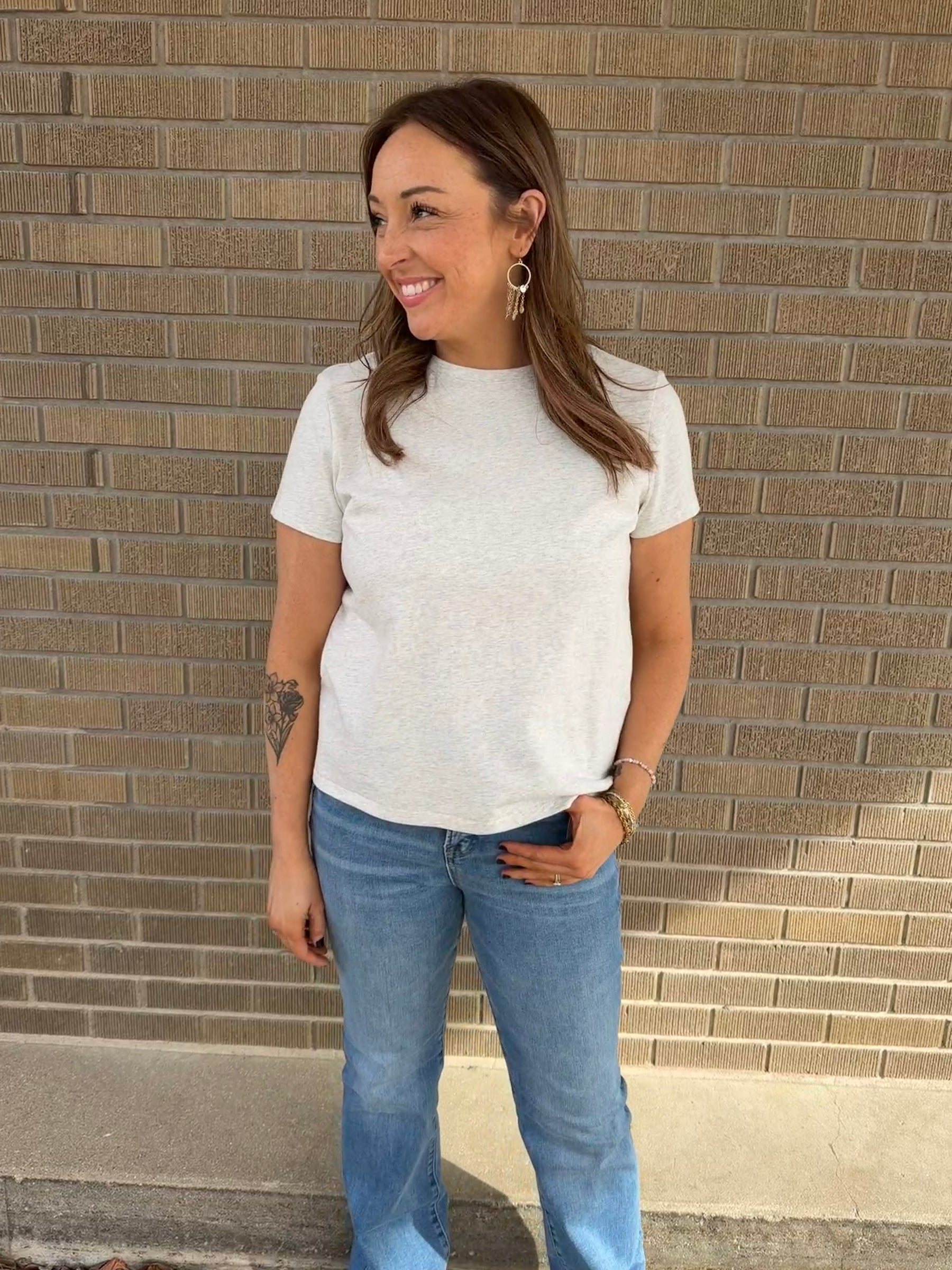 Asher Tee - Heather Grey