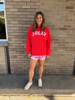 Cloudy Knit Jolly Graphic Top