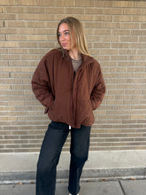 Fireside Quilted Jacket - Chocolate
