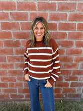 Cognac Stripe Sweater