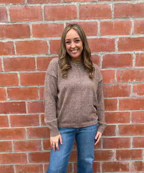 Lightweight Knit Sweater - Chestnut