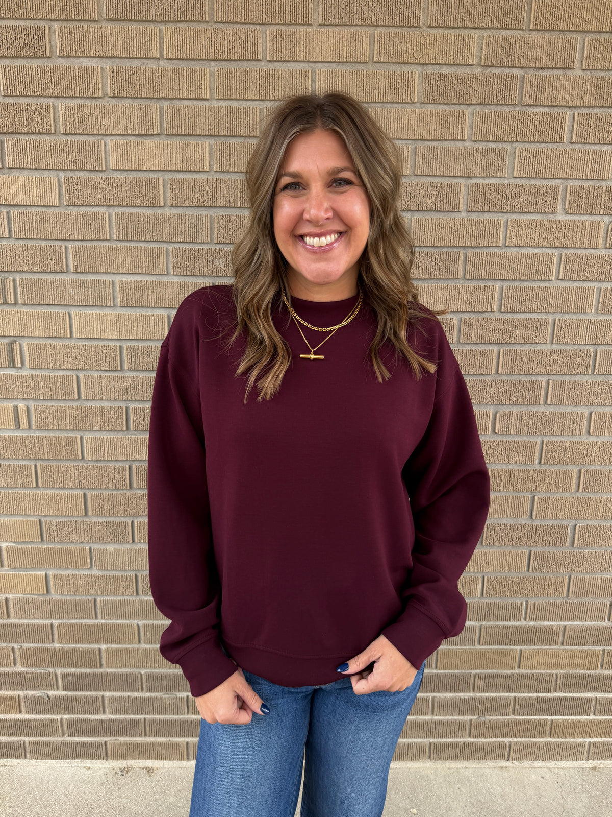 Modal Pullover - Dark Cherry