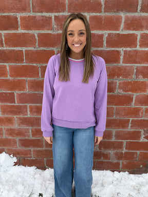 Pretty In Purple Pullover