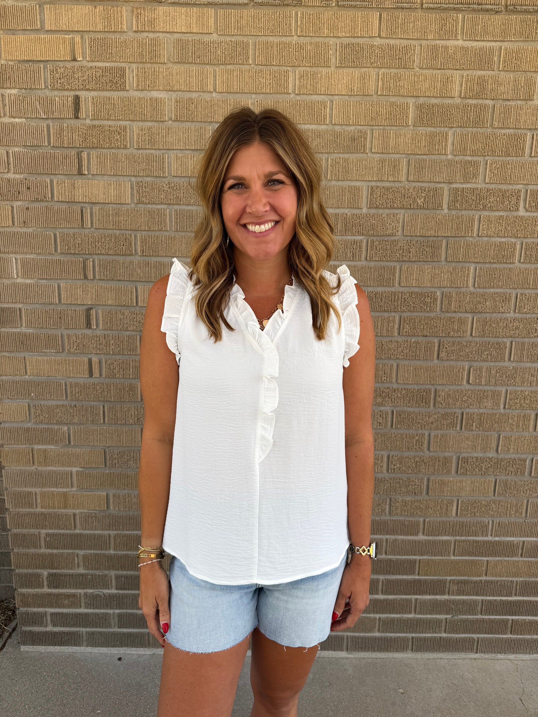 Pretty in White Blouse