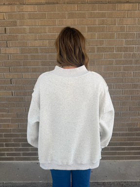 Reversible Mock Neck Sweatshirt - God is Good