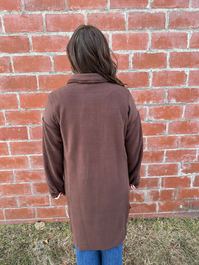 Long Brown Shacket