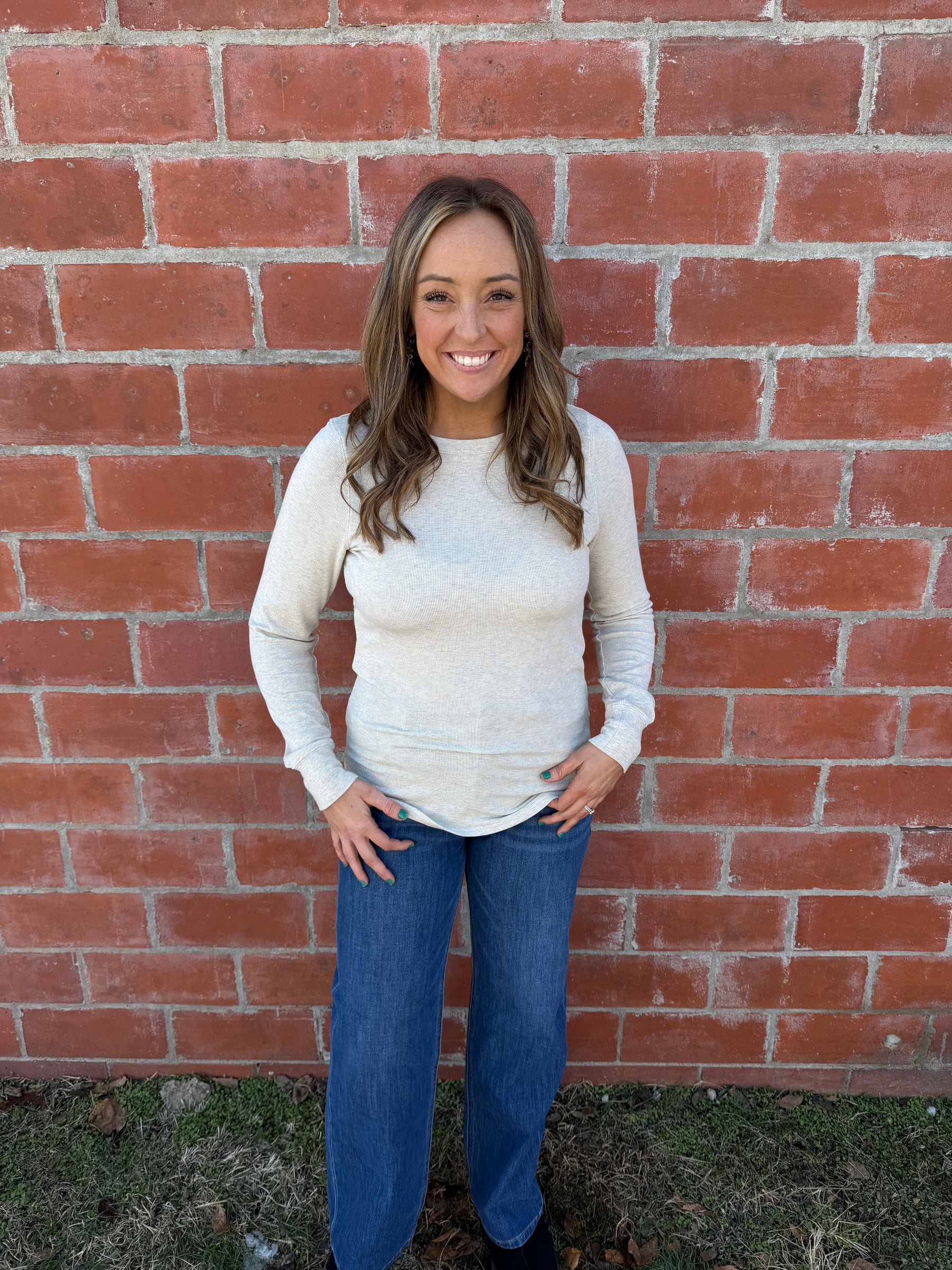 Stacy Top - Sand Heather