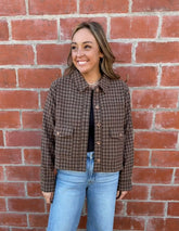 Plaid Crop Jacket