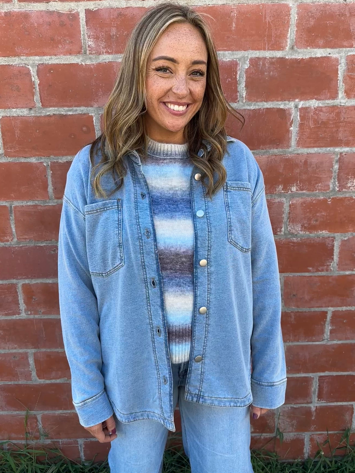 Oversized Chambray Shacket