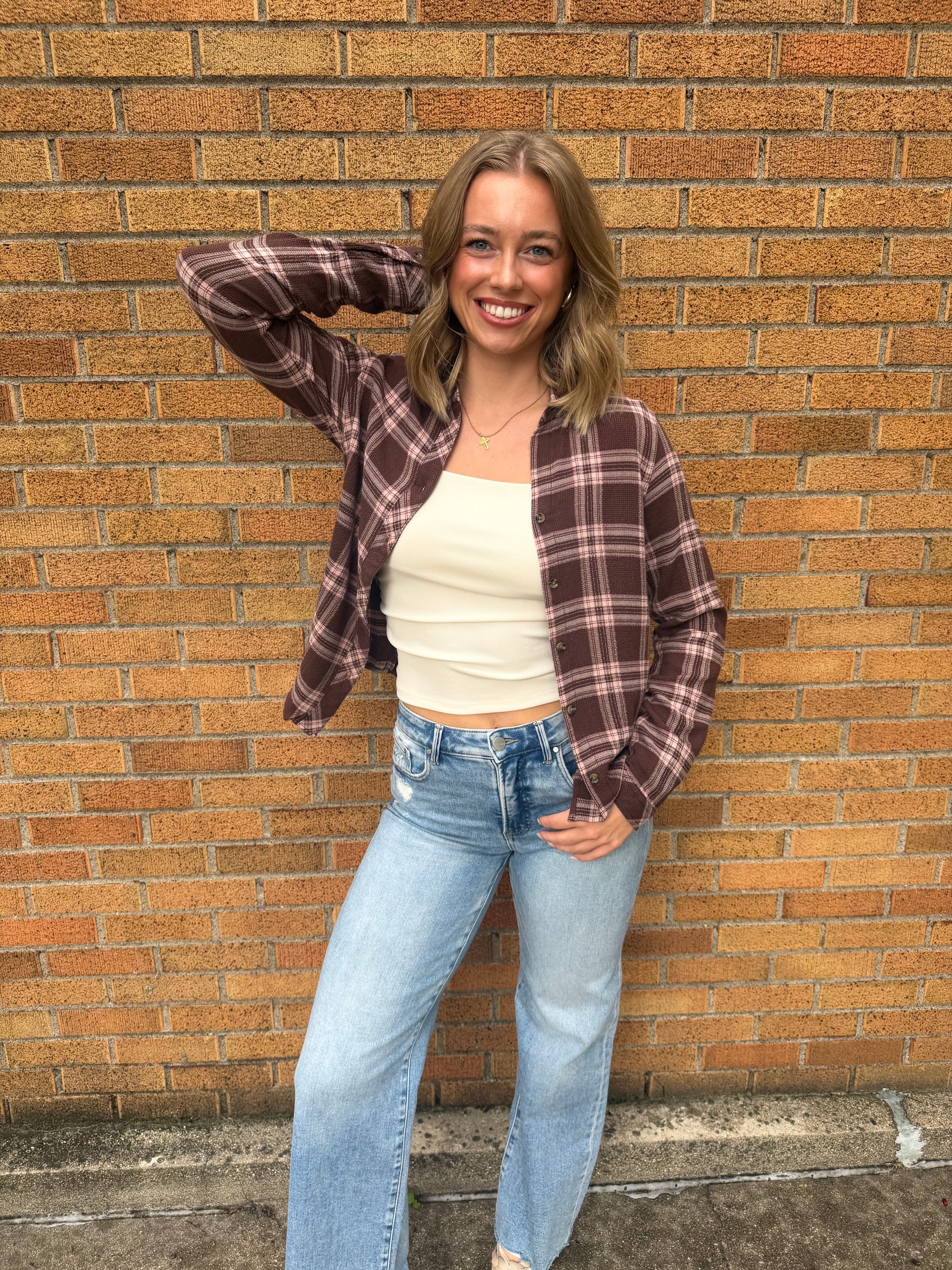 Daphne Shirt - Blush Brown