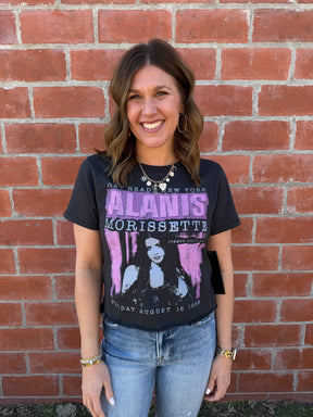 Alanis Morisette Graphic Crop Tee