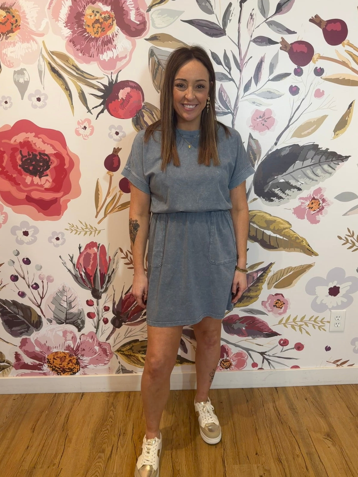 Denim Blue Mini Dress