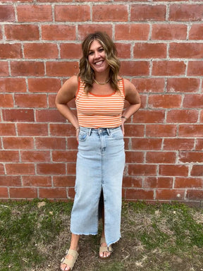 Stripe Orange Tank