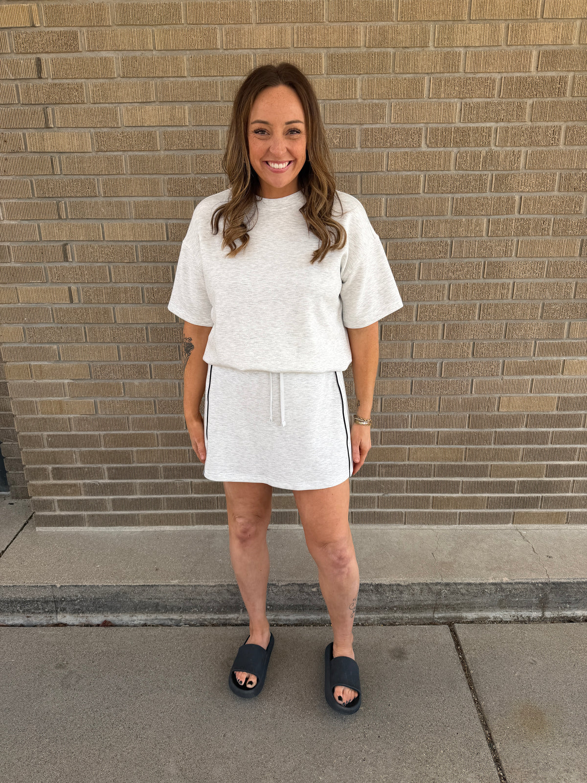 Modal Mini Skirt - Grey