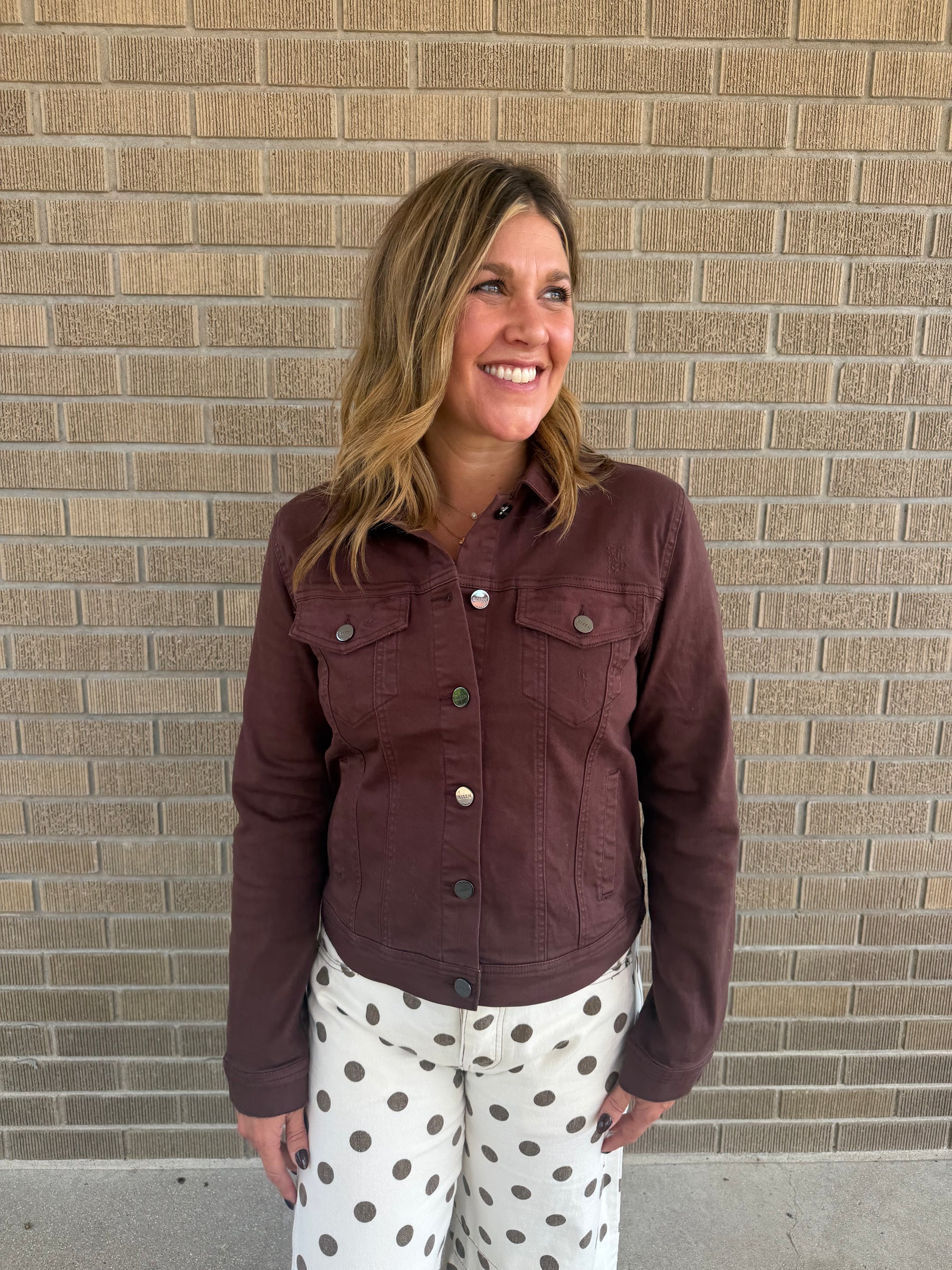 Chocolate Brown Jean Jacket
