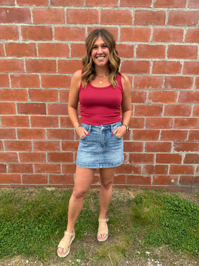 Risen Denim Skort