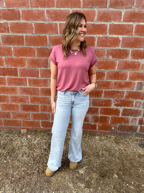 Pretty In Marsala Top
