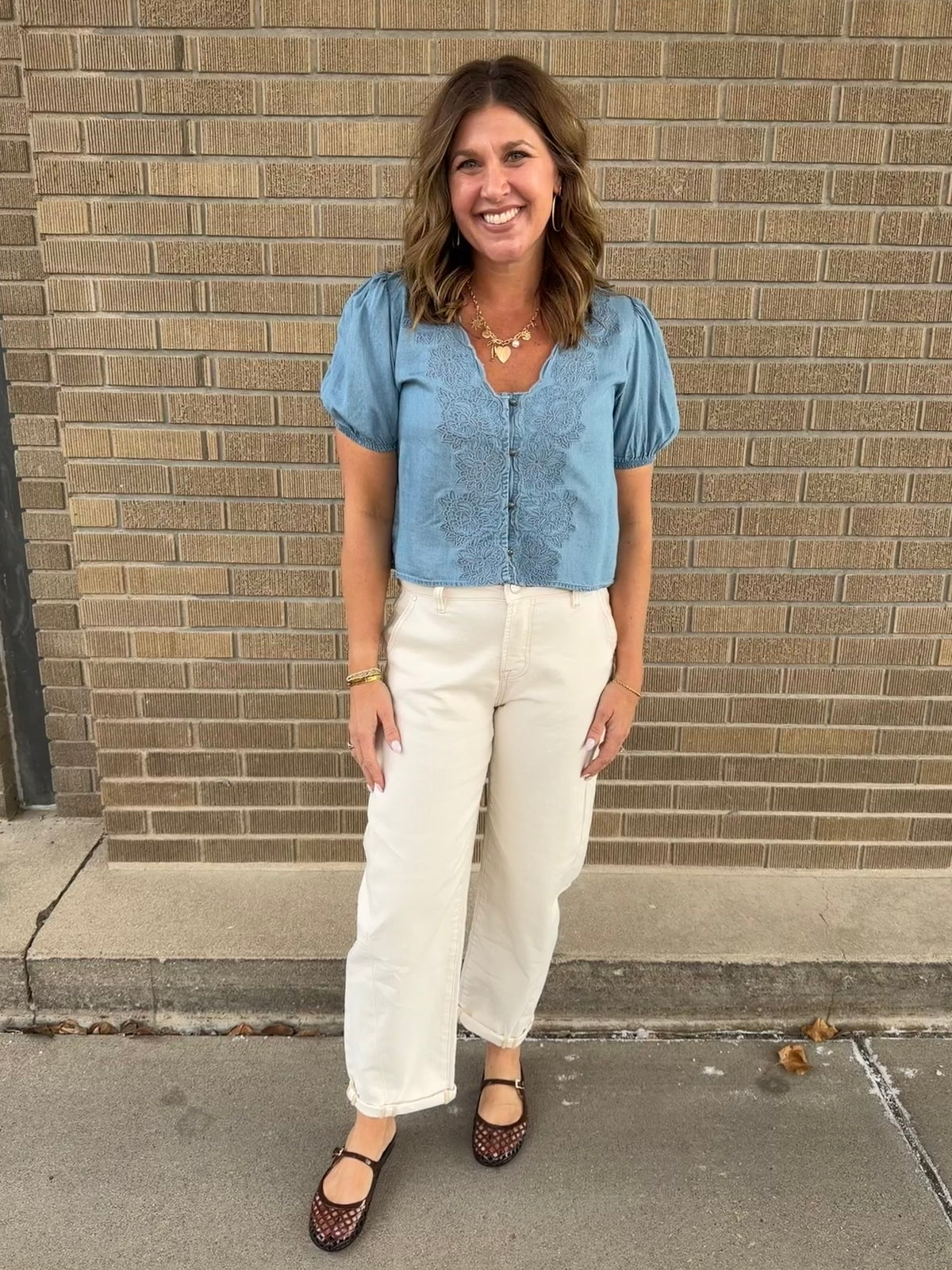 Anything but Basic Blue Top