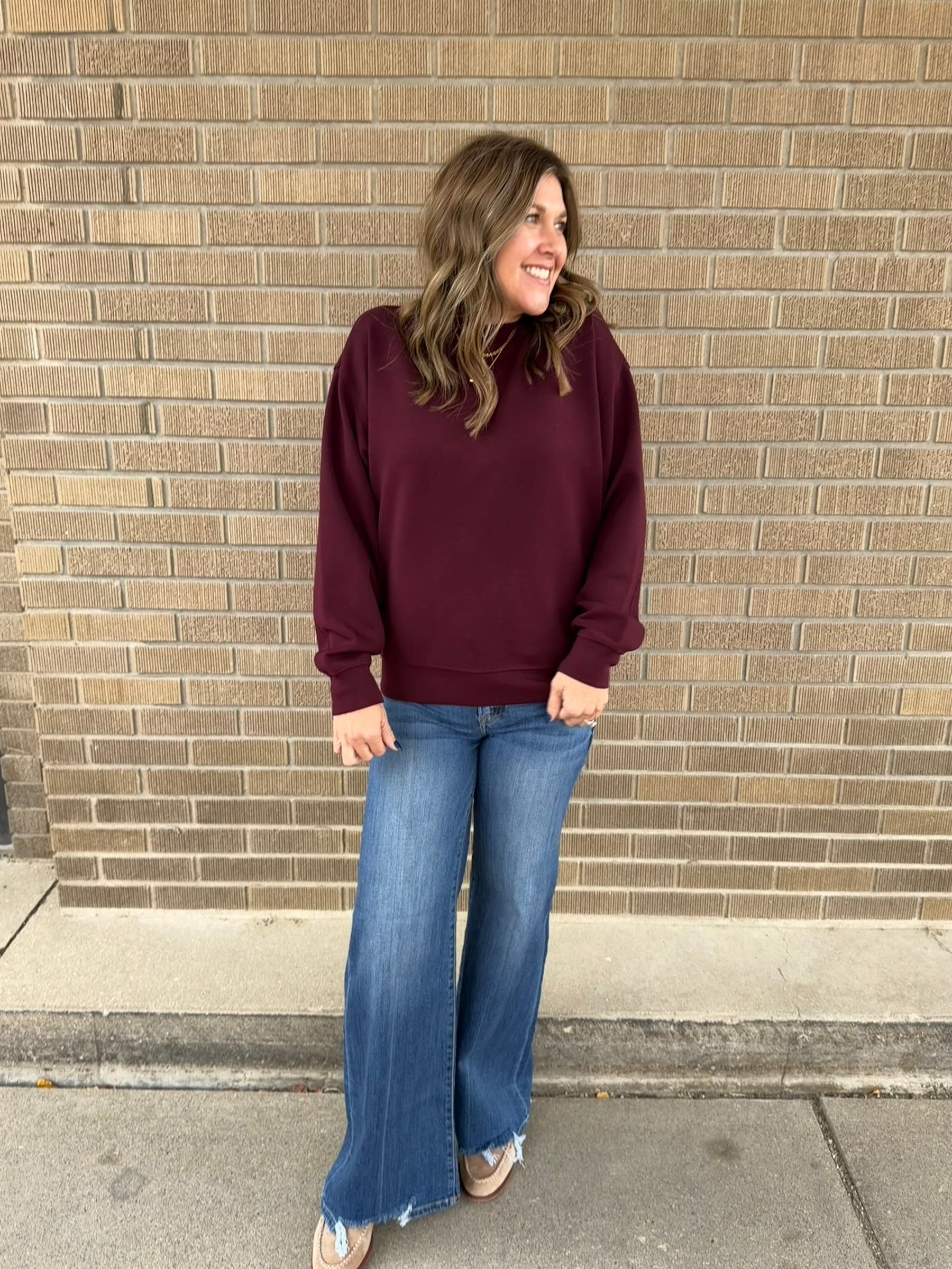 Modal Pullover - Dark Cherry