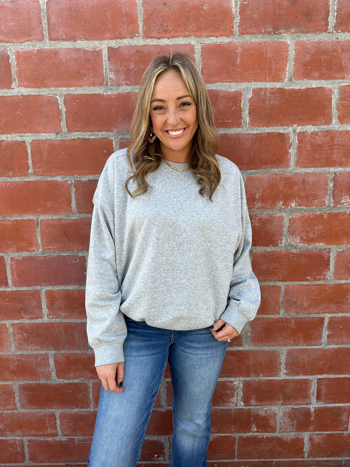 Oversized Lounge Crewneck - Gray