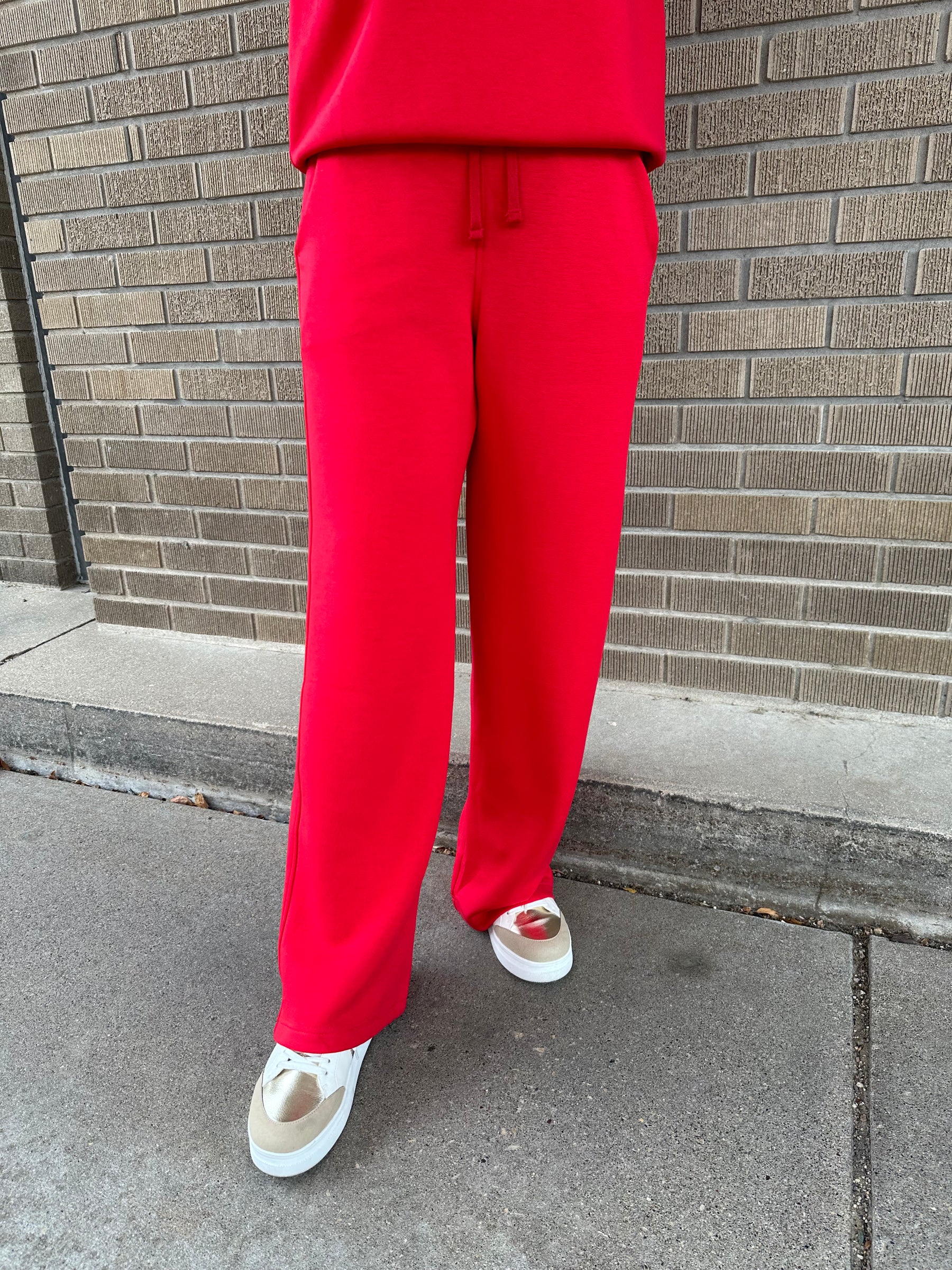 True Red Modal Pants