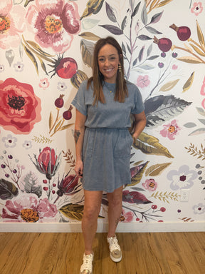Denim Blue Mini Dress