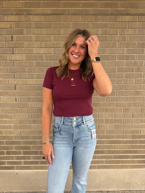 Annie Tee - Maroon