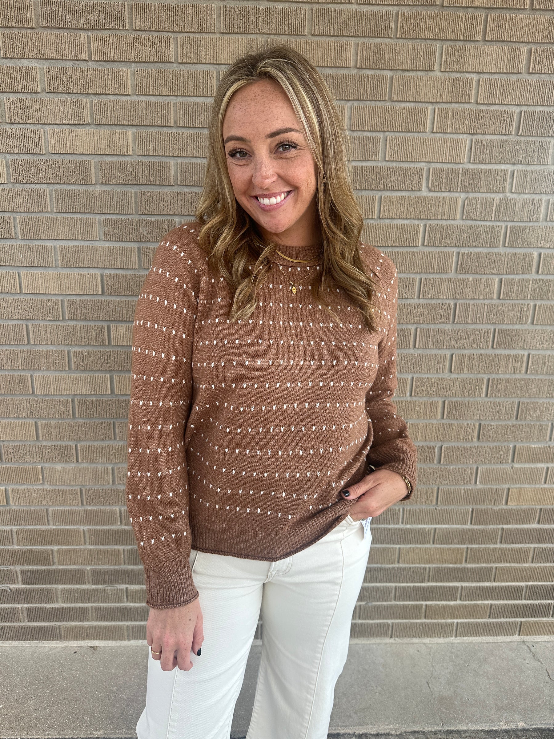 Call Me Maybe Camel Sweater