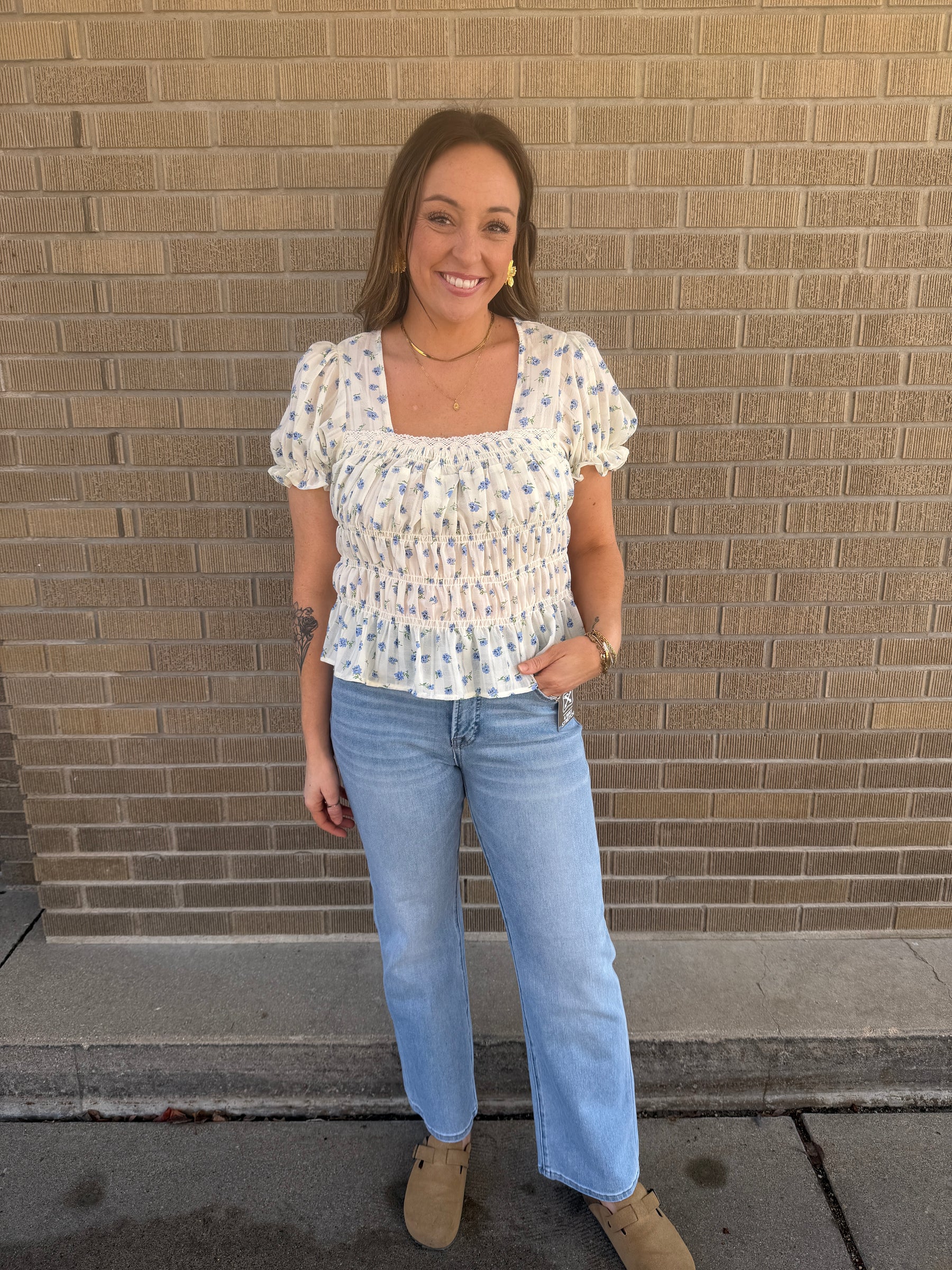 Sweetest Floral Peplum Top